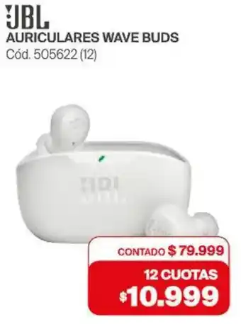 Naldo Lombardi Jbl auriculares wave buds oferta