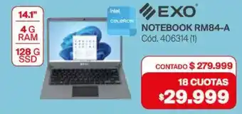 Naldo Lombardi Exo notebook rm84-a 14.1" oferta