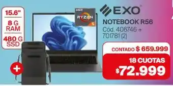 Naldo Lombardi Exo notebook r56 15.6" oferta