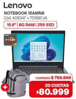 Naldo Lombardi Lenovo notebook 15amn8 oferta