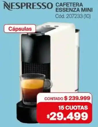 Naldo Lombardi Nespresso cafetera essenza mini oferta