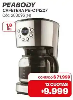 Naldo Lombardi Peabody cafetera PE-CT4207 oferta