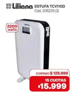 Naldo Lombardi Liliana estufa TCV110D oferta