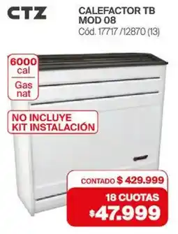 Naldo Lombardi Ctz calefactor tb mod 08 oferta