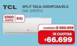 Naldo Lombardi Tcl split TACA-3300FCSA/EL3 oferta