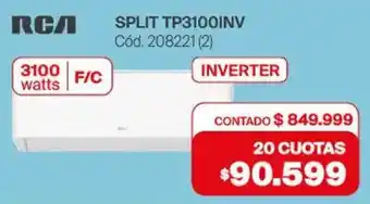 Naldo Lombardi Rca split TP3100INV oferta