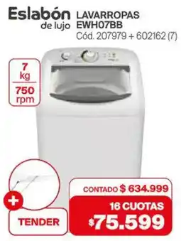 Naldo Lombardi Eslabón lavarropas EWH07BB oferta