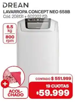 Naldo Lombardi Drean lavarropa concept neo 658b oferta