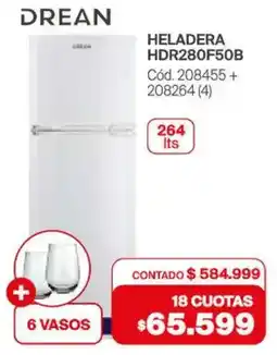 Naldo Lombardi Drean heladera HDR280F50B oferta