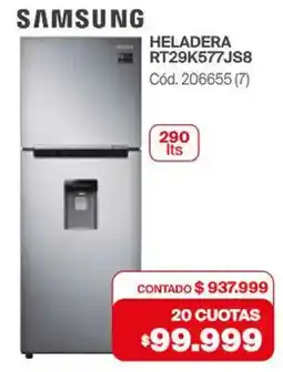 Naldo Lombardi Samsung heladera RT29K577JS8 oferta