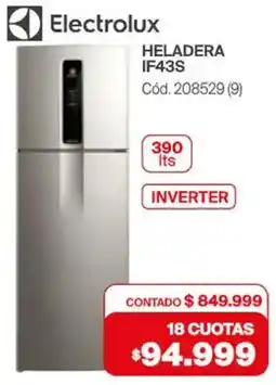 Naldo Lombardi Electrolux heladera IF43S oferta
