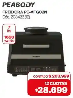 Naldo Lombardi Peabody freidora PE-AFG02N oferta