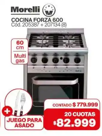 Naldo Lombardi Morelli cocina forza 600 oferta