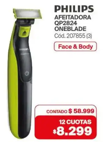 Naldo Lombardi Philips afeitadora qp2824 oneblade oferta