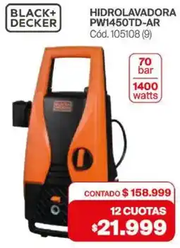 Naldo Lombardi Black+ decker hidrolavadora PW1450TD-AR oferta