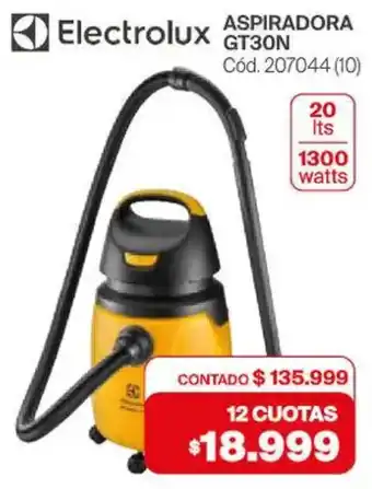 Naldo Lombardi Electrolux aspiradora GT30N oferta