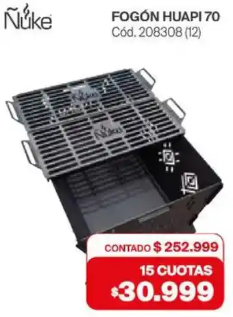 Naldo Lombardi Nuke Fogón huapi 70 oferta