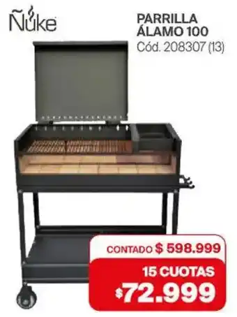 Naldo Lombardi Nuke parrilla álamo 100 oferta