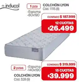 Naldo Lombardi Inducol colchon lyon oferta