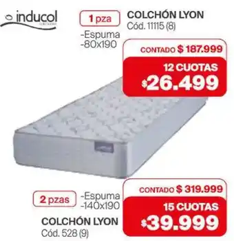 Naldo Lombardi Inducol colchon lyon oferta