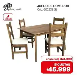 Naldo Lombardi Gb juego de comedor oferta