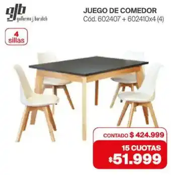 Naldo Lombardi Gb juego de comedor oferta