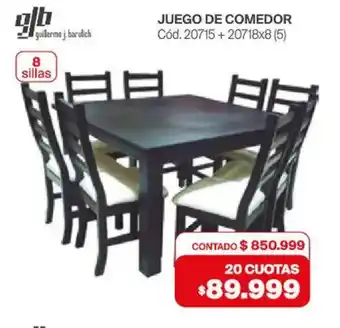 Naldo Lombardi Gb juego de comedor oferta