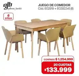 Naldo Lombardi Gb juego de comedor oferta