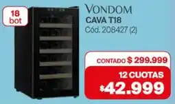 Naldo Lombardi Vondom cava t18 oferta