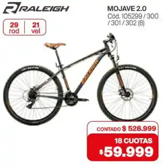 Naldo Lombardi Raleigh mojave 2.0 oferta