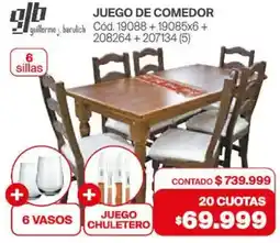 Naldo Lombardi Gb juego de comedor oferta