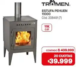 Naldo Lombardi Tromen estufa pehuen 11000 oferta