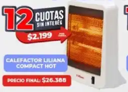 Supermayorista Vital Calefactor liliana compact hot oferta