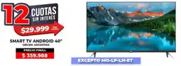 Supermayorista Vital Smart tv android 40" oferta