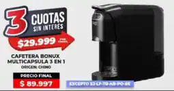Supermayorista Vital Cafetera bonux multicapsula 3 en 1 oferta