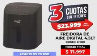 Supermayorista Vital Freidora de aire digital oferta