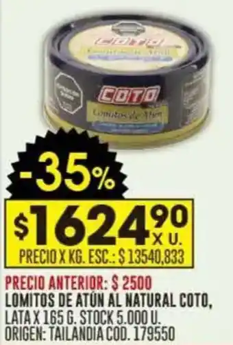 Coto Lomitos de atún al natural coto oferta