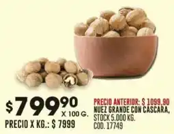 Coto Nuez grande con cascara oferta