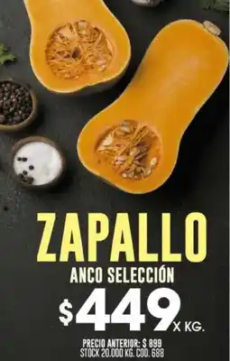 Coto Zapallo anco selección oferta