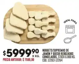 Coto Nuggets/supremas de jamón y queso rebozados congelados oferta