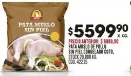 Coto Pata muslo sin piel sin piel congelado coto oferta
