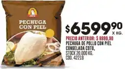 Coto Pechuga con piel congelado coto oferta