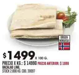 Coto Bacalao ling oferta