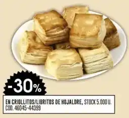 Coto En criollitos/libritos de hojaldre oferta