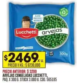 Coto Lucchetti arvejas congeladas oferta