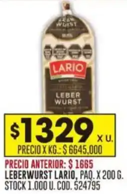 Coto Lario leberwurst oferta