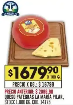 Coto La maria pilar queso pategras oferta