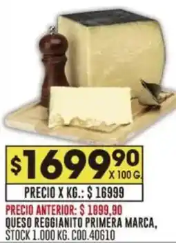 Coto Queso reggianito primera marca oferta