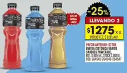 Coto Powerade bebida isotonica varios sabores oferta