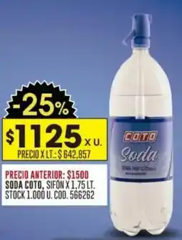 Coto Coto soda sifon oferta